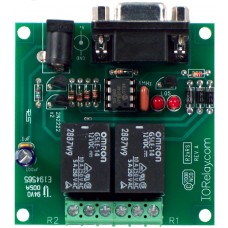 RS-232 2-Channel SPDT Relay Controller with Serial Interface